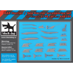 Black Dog A48169 1/48 BAE Harrier / Sea Harrier accessories set for Kinetic