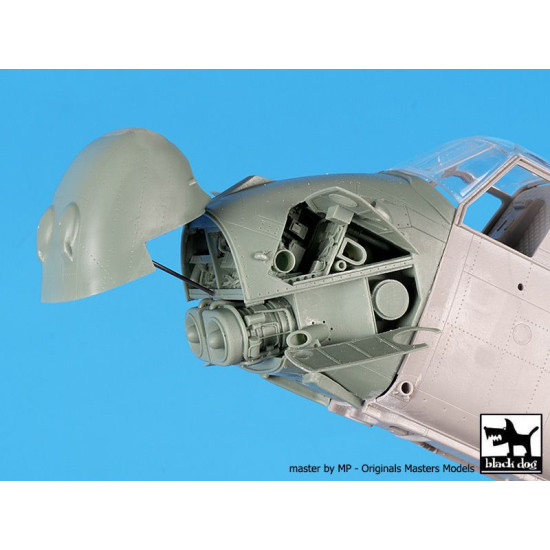 Black Dog A48172 1/48 UH-5 Wessex engine + folding tail for Italeri