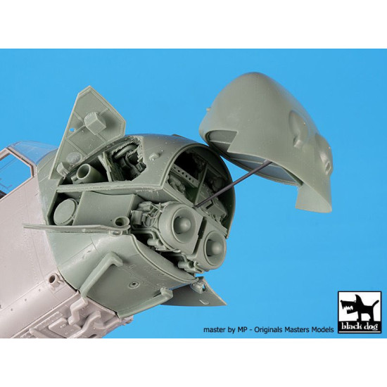 Black Dog A48172 1/48 UH-5 Wessex engine + folding tail for Italeri