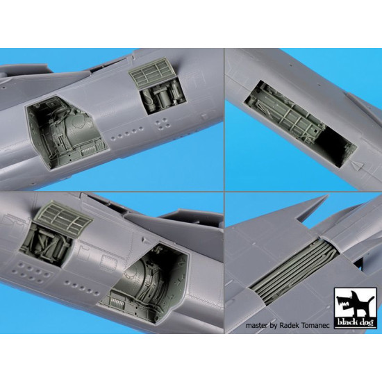 Black Dog A48174 1/48 Mig 23 BN wheel bays + spine for Eduard