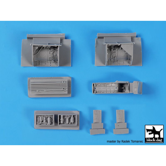 Black Dog A48174 1/48 Mig 23 BN wheel bays + spine for Eduard