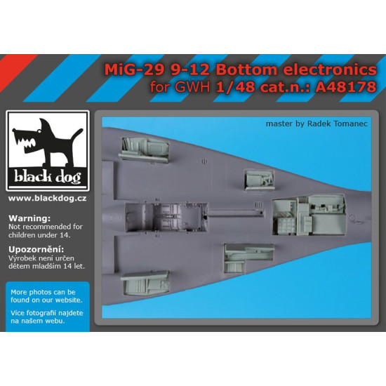 Black Dog A48178 1/48 Mig-29 9-12 bottom electric for GWH