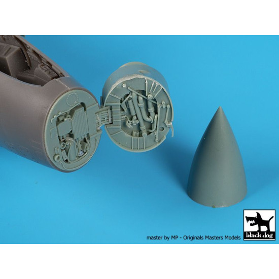 Black Dog A48181 1/48 Blackburn Buccaneer right engine+radar for Airfix