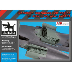 Black Dog A48182 1/48 Blackburn Buccaneer left engine for Airfix