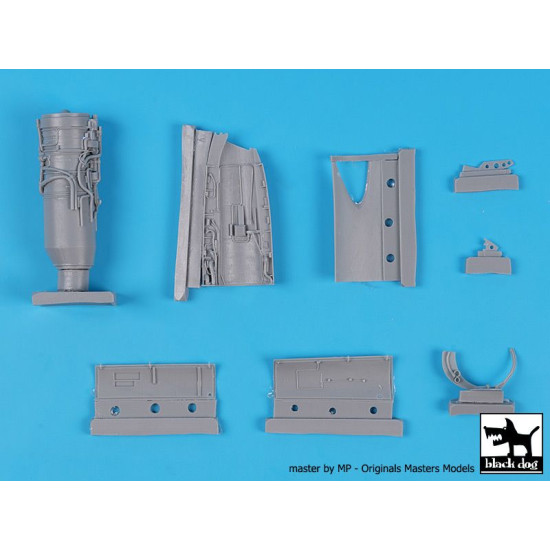 Black Dog A48182 1/48 Blackburn Buccaneer left engine for Airfix