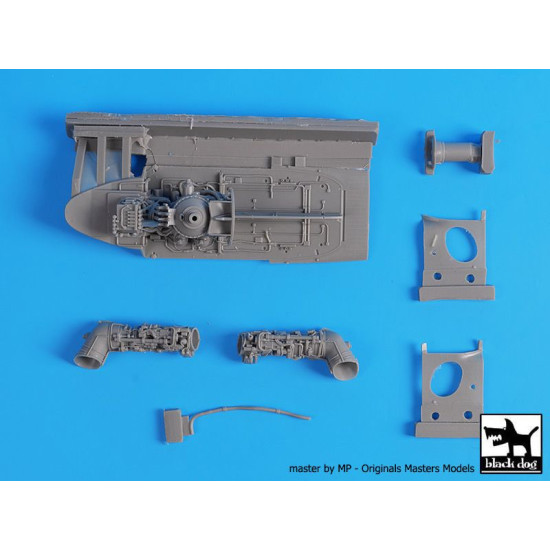 Black Dog A48188 1/48 Mil Mi 8 MT engines for Zvezda
