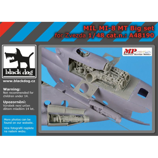 Black Dog A48190 1/48 Mil Mi 8 MT big set for Zvezda