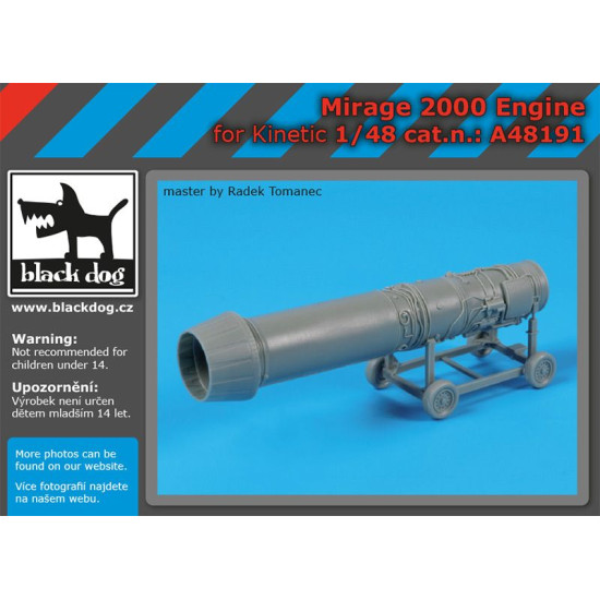 Black Dog A48191 1/48 Mirage 2000 engine for Kinetic