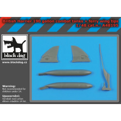 Black Dog A48195 1/48 British Harrier 190gallon tanks + ferry wing tips