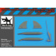 Black Dog A48195 1/48 British Harrier 190gallon tanks + ferry wing tips