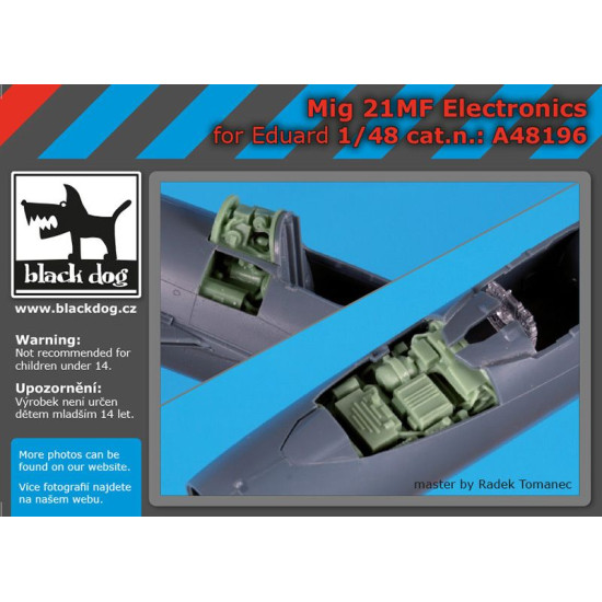 Black Dog A48196 1/48 Mig 21 MF electronics for Eduard