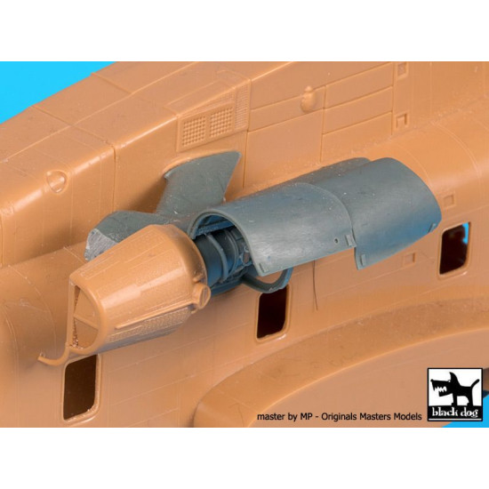 Black Dog A72013 1/72 MH-53 J engine for Italeri