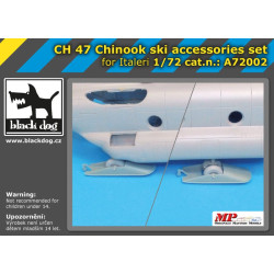 Black Dog A7202 1/72 CH-47 Chinnok ski accessories set for Italeri