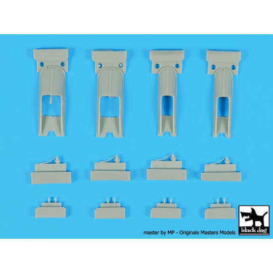 Black Dog A7202 1/72 CH-47 Chinnok ski accessories set for Italeri