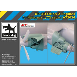 Black Dog A72026 1/72 UP-3 D Orion 2 engines for Hasegawa