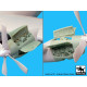 Black Dog A72028 1/72 AC-130 H Hercules 2 engines for Italeri
