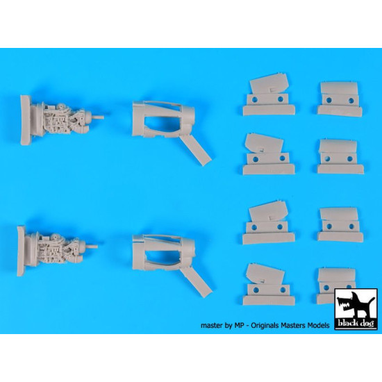 Black Dog A72028 1/72 AC-130 H Hercules 2 engines for Italeri