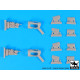 Black Dog A72028 1/72 AC-130 H Hercules 2 engines for Italeri