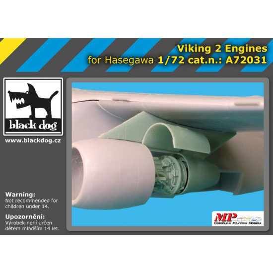 Black Dog A72031 1/72 Viking 2 engines for Hasegawa