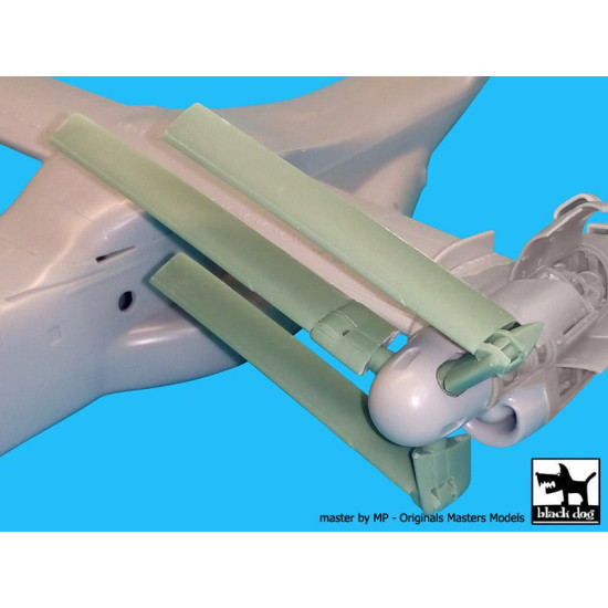 Black Dog A72040 1/72 V-22 Osprey propeller blades for Hasegawa