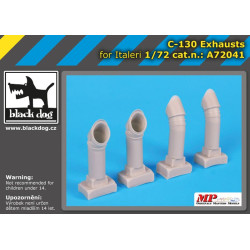 Black Dog A72041 1/72 C-130 exhausts for Italeri