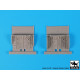 Black Dog A72043 1/72 C-130 wheel bays for Italeri