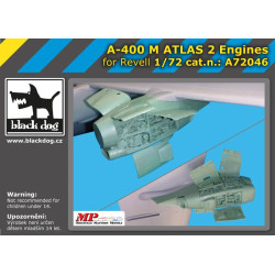 Black Dog A72046 1/72 A-400 M Atlas 2 engines for Revell