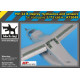 Black Dog A72049 1/72 MV- 22B Osprey Hydraulics and sensors for Hasegawa