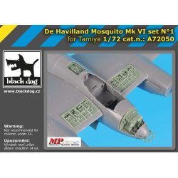 Black Dog A72050 1/72 De Havilland Mosquito Mk VI set #1 for Tamiya