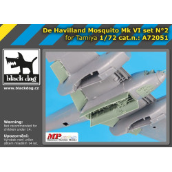 Black Dog A72051 1/72 De Havilland Mosquito Mk VI set #2 for tamiya