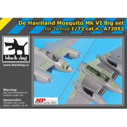 Black Dog A72052 1/72 De Havilland Mosquito Mk VI Big set for Tamiya