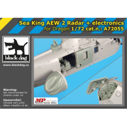 Black Dog A72055 1/72 Sea King AEW 2 radar+electronics for Dragon