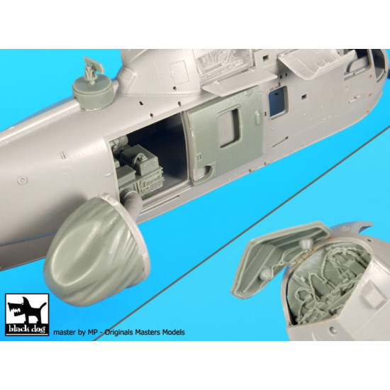 Black Dog A72055 1/72 Sea King AEW 2 radar+electronics for Dragon