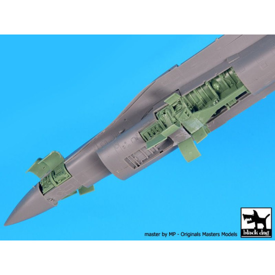 Black Dog A72065 1/72 F-16 C electronics for Tamiya