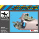 Black Dog A72067 1/72 Ch-46 D front engine+cocpit for Hooby Boss