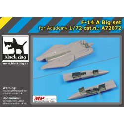 Black Dog A72072 1/72 F-14 A big set for Academy