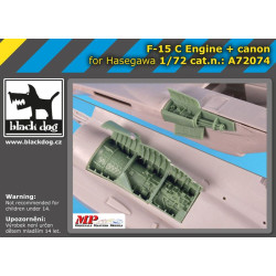 Black Dog A72074 1/72 F-15 C engine+canon for Hasegawa