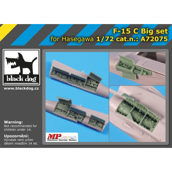 Black Dog A72075 1/72 F-15 C big set for Hasegawa