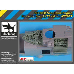 Black Dog A72077 1/72 SH 60 B Sea Hawk engine for Hooby Boss