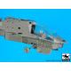 Black Dog A72079 1/72 AH-64 D Front electronics + engine for Academy