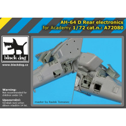 Black Dog A72080 1/72 AH-64 D Rear electronics for Academy