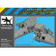 Black Dog A72080 1/72 AH-64 D Rear electronics for Academy