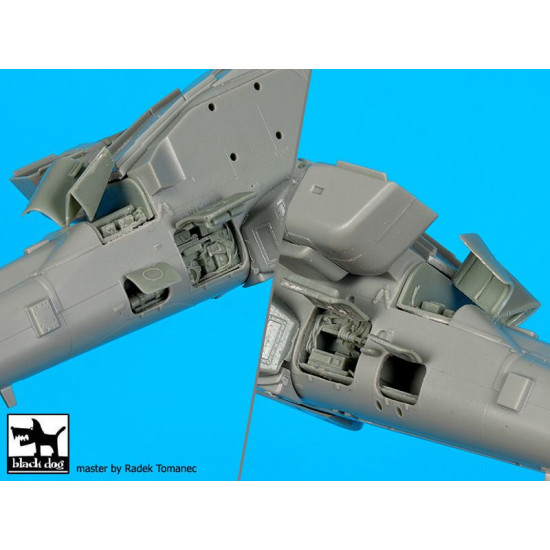 Black Dog A72080 1/72 AH-64 D Rear electronics for Academy