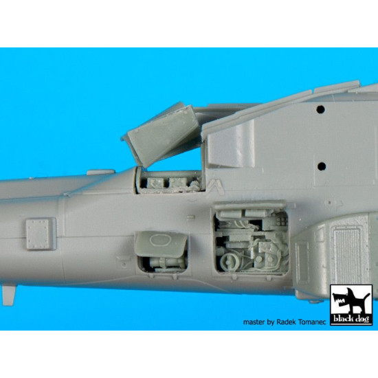 Black Dog A72080 1/72 AH-64 D Rear electronics for Academy