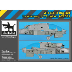 Black Dog A72081 1/72 AH-64 D big set for Academy