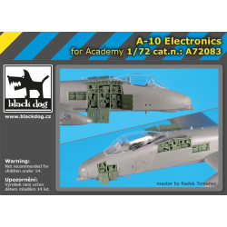 Black Dog A72083 1/72 A-10 electronics for Academy