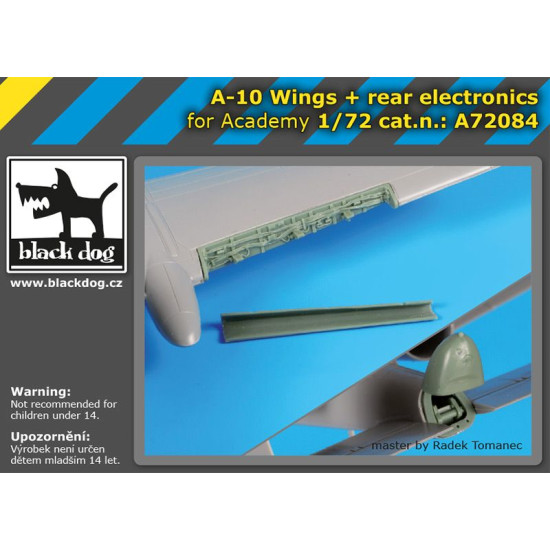 Black Dog A72084 1/72 A-10 wings+rear electronics for Academy