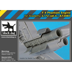 Black Dog A72087 1/72 F-4 Phantom engine for Academy