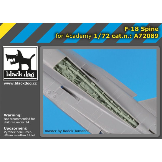 Black Dog A72089 1/72 F-18 spine for Academy