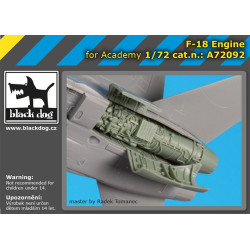 Black Dog A72092 1/72 F-18 engine for Academy